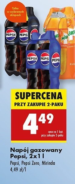 Napój orange Mirinda promocja w Biedronka