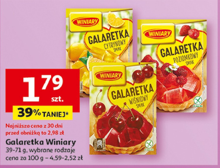 Galaretka poziomkowa Winiary galaretka promocja w Auchan