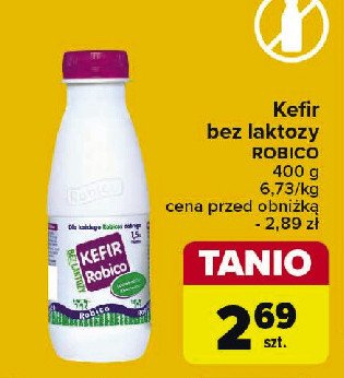 Kefir 1.5 % bez laktozy Robico promocja