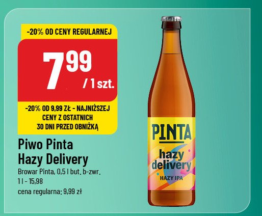 Piwo Pinta double delivery promocja