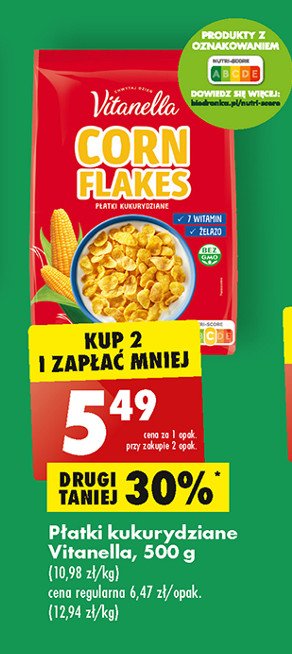 P艂atki kukurydziane Vitanella promocja
