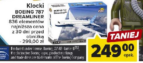 Klocki boeing 787 Cobi promocja