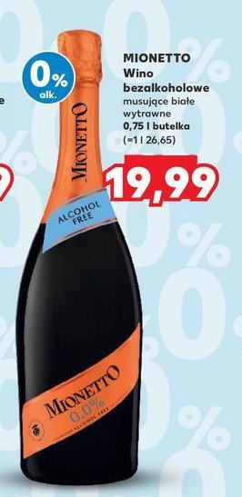 Wino MIONETTO 0.0% promocja