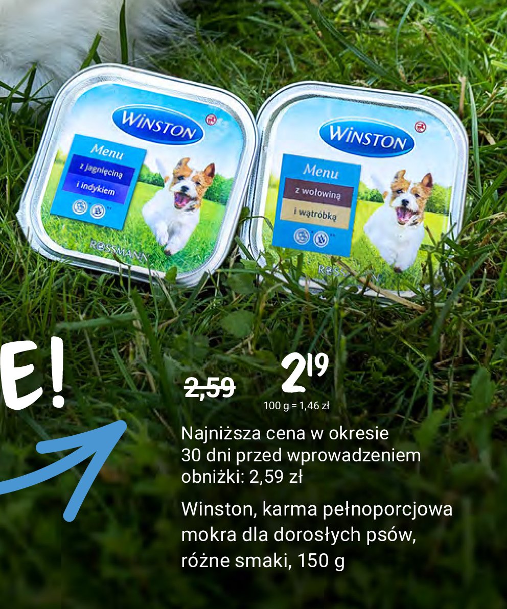 Przysmak dla psów wołowina z wątróbką Winston promocja