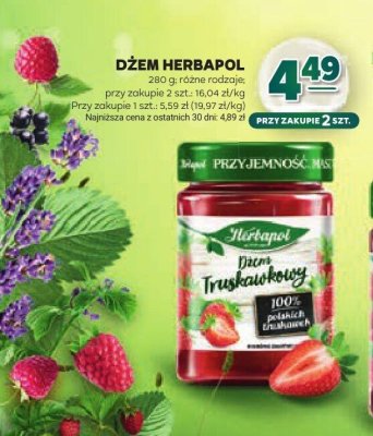 Dżem truskawkowy Herbapol promocja w Stokrotka