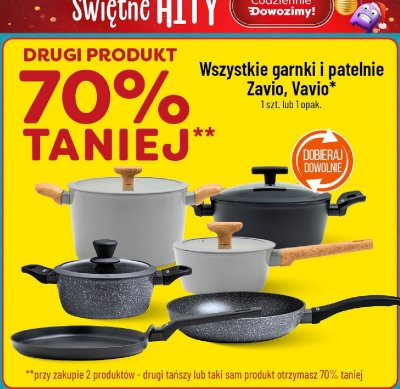 Garnki i patelnie Zavio, Vavio promocja w POLOmarket