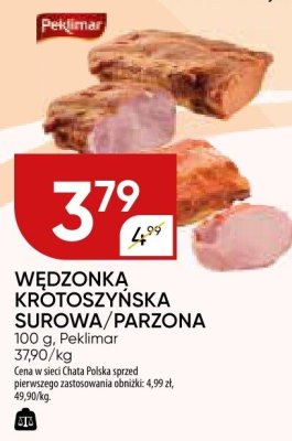 Wędzonka grotoczyńska surowa/parzona promocja w Chata Polska