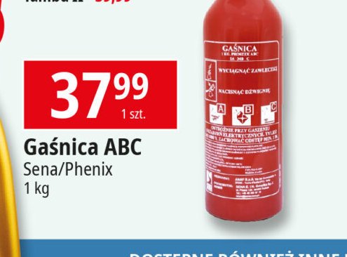 Gaśnica aluminiowa abc Phenix promocja w Bricomarche