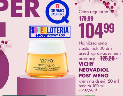 Krem do twarzy odbudowujący na dzień Vichy neovadiol promocja