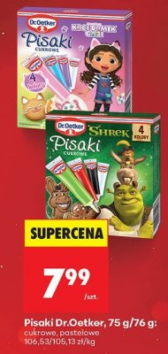 Pisaki Dr.Oetker cukrowe, pastelowe promocja w Biedronka