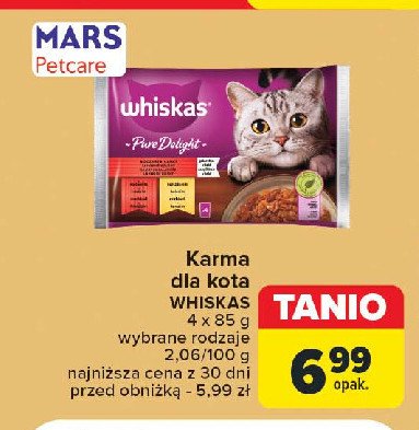 Karma dla kota soczyste kąski Whiskas pure delights promocja