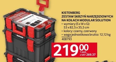 Zestaw skrzyń narzędziowych na kołach Modular Solution promocja w Selgros