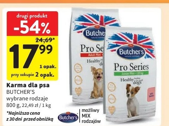 Karma dla psa z łososiem Butcher's promocja