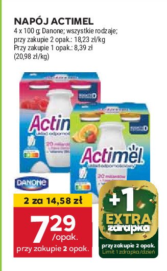 Jogurt malina Actimel promocja