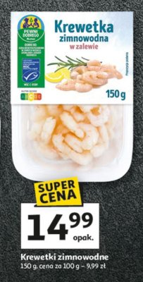 Krewetki zimnowodne w zalewie promocja w Auchan