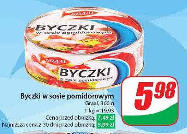 Byczki w sosie pomidorowym Graal promocja