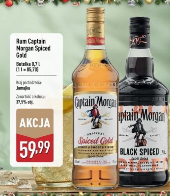 Rum Captain Morgan Spiced Gold promocja w Aldi