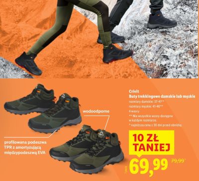 Buty trekkingowe damskie promocja w Lidl