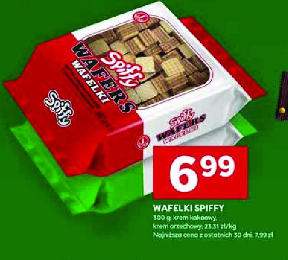 Wafelki orzechowe SPIFFY promocja