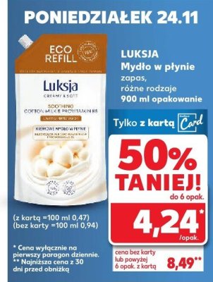 Mydło w płynie różne rodzaje 900 ml  promocja w Kaufland