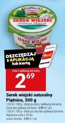 Serek wiejski naturalny Piątnica, 200 g promocja w Twój Market