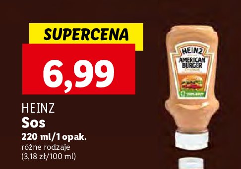Sos american burger Heinz promocja