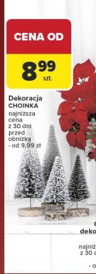 Dekoracyjna choinka mała Carrefour promocja w Carrefour