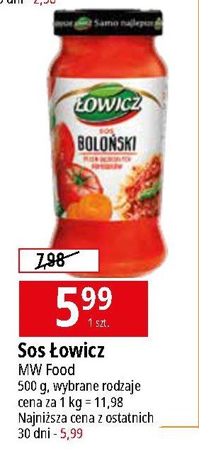 Sos boloński Łowicz promocja