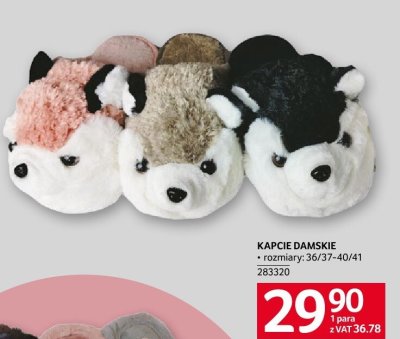 Kapcie damskie rozmiary 36/37-40/41 promocja w Selgros