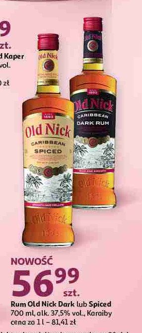 Rum Old nick caribbean spiced promocja