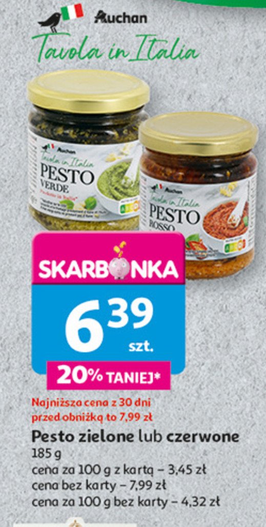 Pesto rosso Auchan tavola in italia promocja w Auchan