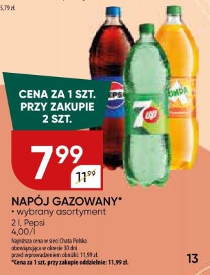 Napój gazowany promocja w Chata Polska