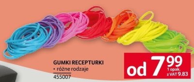 Gumki recepturki promocja w Selgros