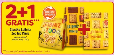 Ciastka Leibniz Zoo lub Minis Bahlsen wybrane rodzaje promocja w POLOmarket