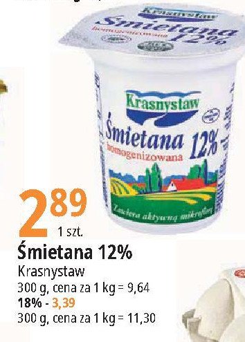 艢mietana 18% Krasnystaw promocja