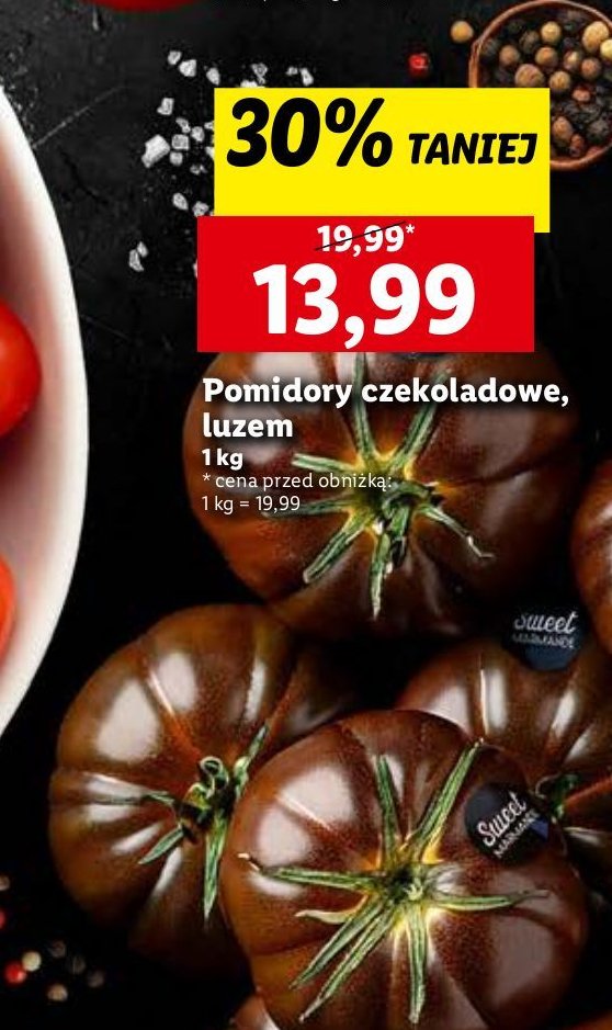 Pomidory czekoladowe promocja