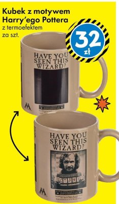 Kubek z motywem Harry'ego Pottera z termoefektem promocja w Tedi