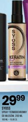 Spray termoochronny do włosów SYOSS różne rodzaje promocja w Drogerie Natura