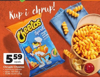 Chrupki Cheetos Spirals - wybrane rodzaje promocja w Odido