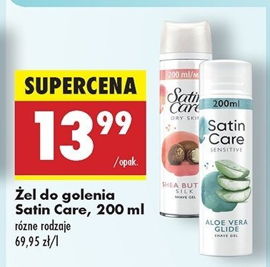 呕el do golenia sensitive skin Gillette satin care promocja