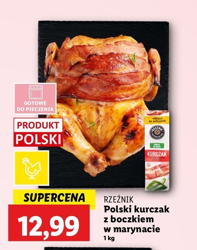 Kurczak z boczkiem w marynacie do pieczenia Rzeźnik codzienna dostawa promocja