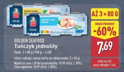Tu艅czyk jednolity w sosie w艂asnym Golden seafood promocja