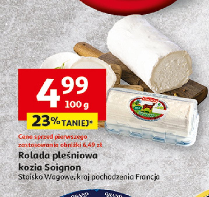 Rolada kozia Soignon promocja w Auchan