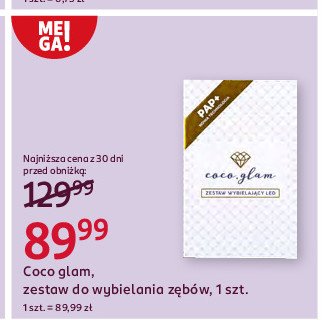 Zestaw do wybielania zębów Coco glam promocja w Rossmann