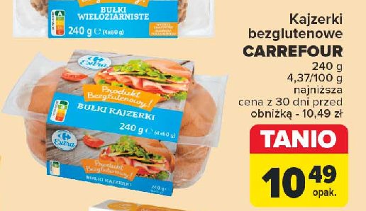 Bułki bezglutenowe wieloziarniste Carrefour extra promocja