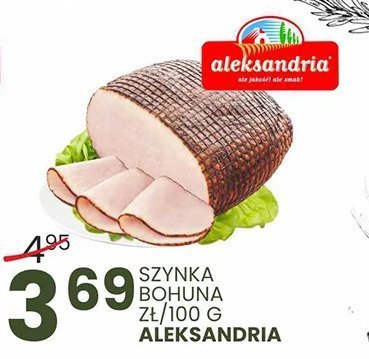 Szynka Bohuna Aleksandria promocja w Wafelek