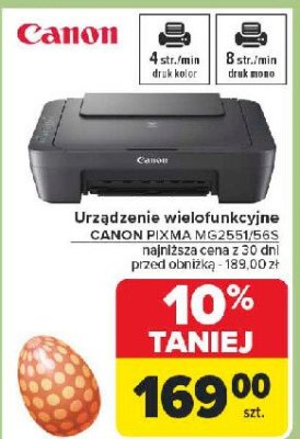Urządzenie wielofunkcyjne pixma mg 2551 Canon promocja