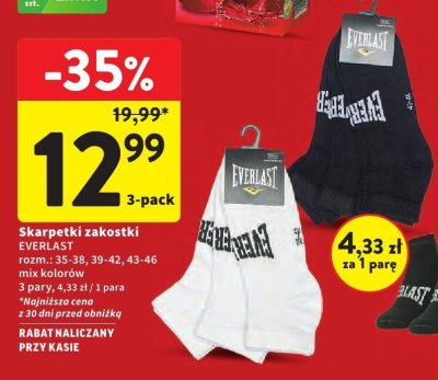 Skarpetki EVERLAST mix kolorów promocja w Intermarche