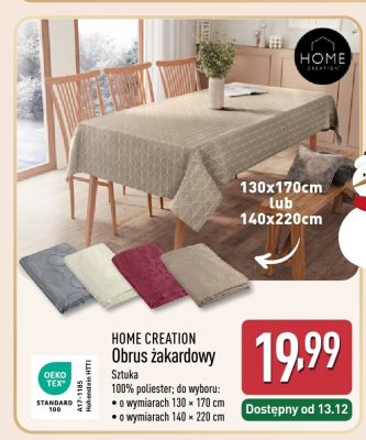 Obrus żakardowy  promocja w Aldi