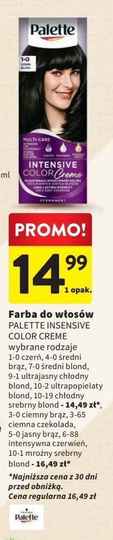 Farba do w艂os贸w 10-1 Palette intensive color creme promocja